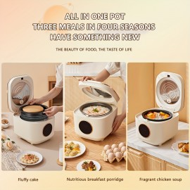 Home multifunctional large capacity 1.32gal rice cooker, fully automatic reservation steaming and cooking machine, with non stick inner pot, Home Meal Preparation, Steam Vegetables Appliance, Steam And Cook Machine, Compact Square Design, Minimalist Cookware, Busy Home Cooks
