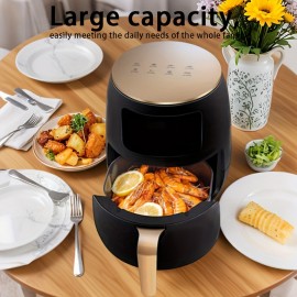 1pc air fryer | 110V |152.18-ounce air fryer|Compact design|air fryer machine|Fully automatic French fries machine|bakery equipment|Portable electric fryer|Suitable for crispy French fries, chicken wings and snacks|Christmas Eve