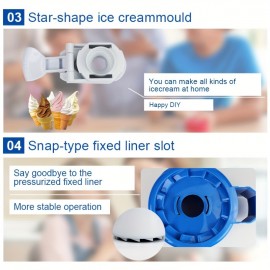 [Frozen Yogurt Maker] 0.634 Quart Ice Cream & Sorbet Gelato Maker Attachment for Mixer - Compatible with 1.057 Qt and Larger Stand Mixers - Frozen Yogurt