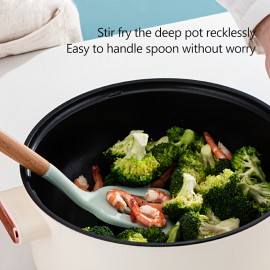 [Non-Stick Electric Pot] Non-Stick White Single-Layer Electric Pot | Multi-Function Electric Stew Pan Cookware