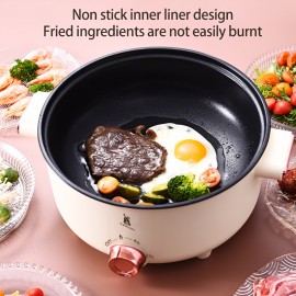 [Non-Stick Electric Pot] Non-Stick White Single-Layer Electric Pot | Multi-Function Electric Stew Pan Cookware