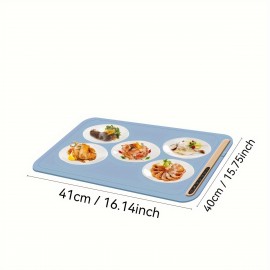 4-Temperature Mode Electric Warming Tray - Touch Control, Foldable Silicone Insulation Board for Hot Food & Beverages, 110-130V, US Plug, Ideal Christmas Gift for Home Use, Food Warming Tray, Sleek Modern Design, Durable Kitchen Item