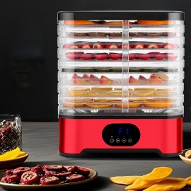 [Digital Dehydrator] Digital Food Dehydrator | US Home Dried Fruit Machine with Timer and Temperature Control, Visible Grid Food Dryer, Suitable for Fruits, Herbal Tea, Dog Snacks, Herbs, Fish Jerky, Meat Snacks, etc., Two Colors Available