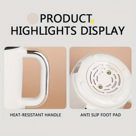 60.87oz Electric Hot Pot with Non-Stick Inner Liner - Multi-Functional Electric Cooker, Even Heating, 110V/220V Compatible, for Kitchen, Dorm, Office, Instant Noodles, Grilling - Thanksgiving & Christmas Gift, Dormitory Cooking, Compact Design