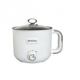 60.87oz Electric Hot Pot with Non-Stick Inner Liner - Multi-Functional Electric Cooker, Even Heating, 110V/220V Compatible, for Kitchen, Dorm, Office, Instant Noodles, Grilling - Thanksgiving & Christmas Gift, Dormitory Cooking, Compact Design