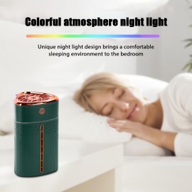 Mini USB Humidifier for Home, Car & Desk - Compact Air Mist Sprayer with Large Fog Output, Air Humidifier for Home, Warm Mist Humidifier, Humidifier for Living Room, Humidifiers for Home Large, Sleek Design, Quiet Operation, Easy Refill, Office Workers