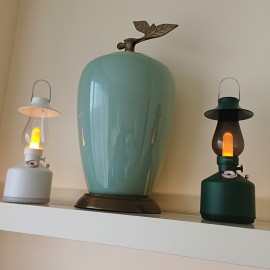 Retro Humidifier, Essential Oil Diffuser, USB Rechargeable, Portable Light Humidifier, Wireless Humidifier with LED Cap, 9.47oz Capacity, 1.5W Power, Suitable for Home and Camping, Room Humidifier, Stylish Diffuser, Modern Aesthetic, Efficient