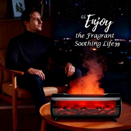 Flame Soundwave technology Aromatherapy Machine, Soundwave technology Diffuser, Soundwave technology Diffuser for Home, Soundwave technology Diffuser for Bedroom, Soundwave technology Diffuser for Living Room, Soundwave technology Diffuser for Offic
