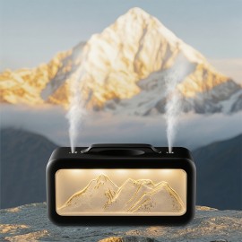 Double Nozzle Design of Snow Mountain Fumigation Machine Two Spray Modes Can Be Adjusted Three Lights Can Be Freely Changed 20.29oz Large Water Tank Design All Day Moisturizing Is Applicable to Office And Bedroom