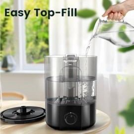 1 Gallon Reptile Humidifier Fogger with Adjustable Mist Output, Auto Shut-Off & Timer - Heavy-Duty Construction, Large Capacity for Bearded Dragons, Geckos, Snakes, Tortoises, Lizards, Amphibians - Ideal for Desert Reptiles, Chameleons