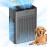 Air Purifier for Home Large Room Bedroom Up to 2500 Sq Ft with Washable Filters, H13 Hepa Double-Sided Air Filter Purifier PM 2.5 Sensor, Air Cleaner for Dust, Pets, Smoke, Pollon 22dB (White/DarkGrey)