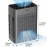 Air Purifier for Home Large Room Bedroom Up to 2500 Sq Ft with Washable Filters, H13 Hepa Double-Sided Air Filter Purifier PM 2.5 Sensor, Air Cleaner for Dust, Pets, Smoke, Pollon 22dB (White/DarkGrey)