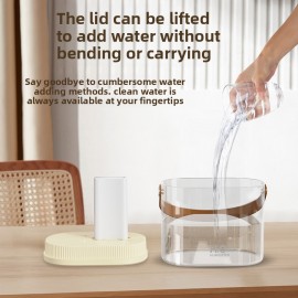 Low noise sonic technology humidifier, high capacity USB portable desktop sprayer, dual nozzle transparent design, no battery required - modern design, humidifier suitable for bedroom use, simple appearance, suitable for small space home users., Air