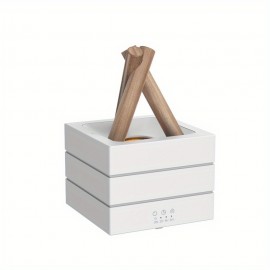 280Ml Essential Oil Diffuser with Flame Effect - Mimics a Bonfire with Atomization, Features 7-Color LED Mood Lighting, Operates Silently with Sound Wave Technology, Includes 2-Hour/4-Hour Timer, Automatic Shutoff, Ideal for Bedroom, Office, Yoga, And As a Gift for Aromatherapy.