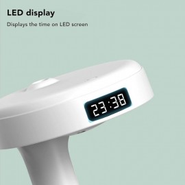 27.05oz USB-Powered Cool Mist Humidifier with Digital Display & Auto Shut-Off, Quiet Operation, Portable Air Enrichment Humidifier for Home, Office, Bedroom, Yoga Studio - White, Battery-Powered (Non-), Compact Design, Easy-Fill Top