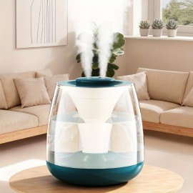 3L Dual Spray Humidifier with Silent Operation, Digital Display & Colorful Ambient Light - USB-Powered, 3-Liter Capacity, 2.6-4L Tank, 36V Operation, 21-30㎡ Coverage, Bedroom & Home Use, Humidifier For Bedroom, Modern Aesthetic, Touch Control