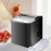 MCQ Ice Maker Countertop, 9 Cubes Ready in 6 Mins, 26lbs in 24Hrs, Self-Cleaning Ice Machine with Ice Scoop and Basket, 2 Sizes of Bullet Ice, Bright Black & White