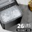 Ice Maker Machine - Produces 9 Bullet Ice Cubes In 6 Minutes Ice Machine, 26.5 Pounds Of Ice In 24 Hours Ice Maker Machine for Counter Top, Small Portable Self-cleaning Ice Maker Suitable for Homes, Kitchens, RVs, And Parties