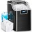 Countertop Ice Maker, 28 Lbs/24 Hrs, 9 Bullet Ice Cubes In 6 Minutes | Nugget Ice Makers Countertop, 45lbs/24H Pebble Ice Maker Machine With Self-Cleaning, Stainless Steel Housing, With 2.5qt Water Reservoir For Home/kitchen/office