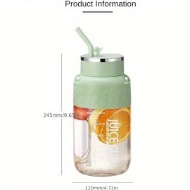 1200 milliliters capacity, universal for all seasons, large-capacity wireless portable juicer bucket, electric sports cup-style fresh fruit juicer, 10sets of stainless steel blades, powerful motor, highly suitable for outdoor fresh juice extraction.