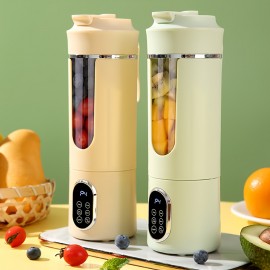 USB- Portable Electric Juicer & Blender - Mini Handheld Fruit/ Vegetable Juice Maker with One-Touch Cleaning, USB-C, Ice Crushing for Smoothies, Milkshakes, Slushies - Compact Blender for On-the-Go Drinks, Smoothie Blender Portable, Fresh Juice, Portable Smoothie Blender, Portable Blender Smoothie, Portable Blender For Smoothies, Heavy Duty Blender, Portable Smoothie Maker, Smoothie Mixer Cup, Juicer Smoothie, Smoothie Cup Blender, Smoothie Maker Portable, Hand Juicer,