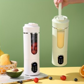 USB- Portable Electric Juicer & Blender - Mini Handheld Fruit/ Vegetable Juice Maker with One-Touch Cleaning, USB-C, Ice Crushing for Smoothies, Milkshakes, Slushies - Compact Blender for On-the-Go Drinks, Smoothie Blender Portable, Fresh Juice, Portable Smoothie Blender, Portable Blender Smoothie, Portable Blender For Smoothies, Heavy Duty Blender, Portable Smoothie Maker, Smoothie Mixer Cup, Juicer Smoothie, Smoothie Cup Blender, Smoothie Maker Portable, Hand Juicer,