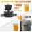 Cold Press Juicer, Slow Juicer Machine Easy To Clean, Self-Feeding Masticating Juicer With Large Feed Chute For Whole Fruits And Vegetables, High Juice Yield, Gray