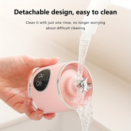 New household 23.67oz crushed ice juicer cup USB charging portable juicer outdoor portable cup 12 blade blade juicer