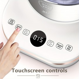 Electric Dough Maker with Ferment Function, 7Qt Dough Mixer Machine, 304 Stainless Steel Food Mixer, Intelligent Gentle & Power Knead Modes for Bread, Pizza, Pasta, Noodles Perfect for Bread Pizza Roti Dumpling Dough & Sourdough