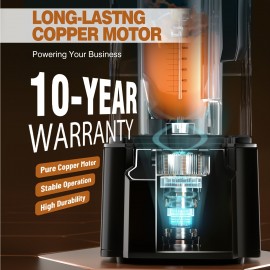 WantJoin Commercial Heavy Duty Blender Silent 2000W Blender with Sound Enclosure for Smoothies And Restaurant Use, Smoothie Blender, Blender For All Purpose Heavy Duty