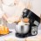Seaspark 300W Household Electric Mixer, 6-Speed Tilting Head, 3.3qt Stainless Steel Mixing Bowl, Dough Hook, Egg Beater, Mixer And Other Accessories