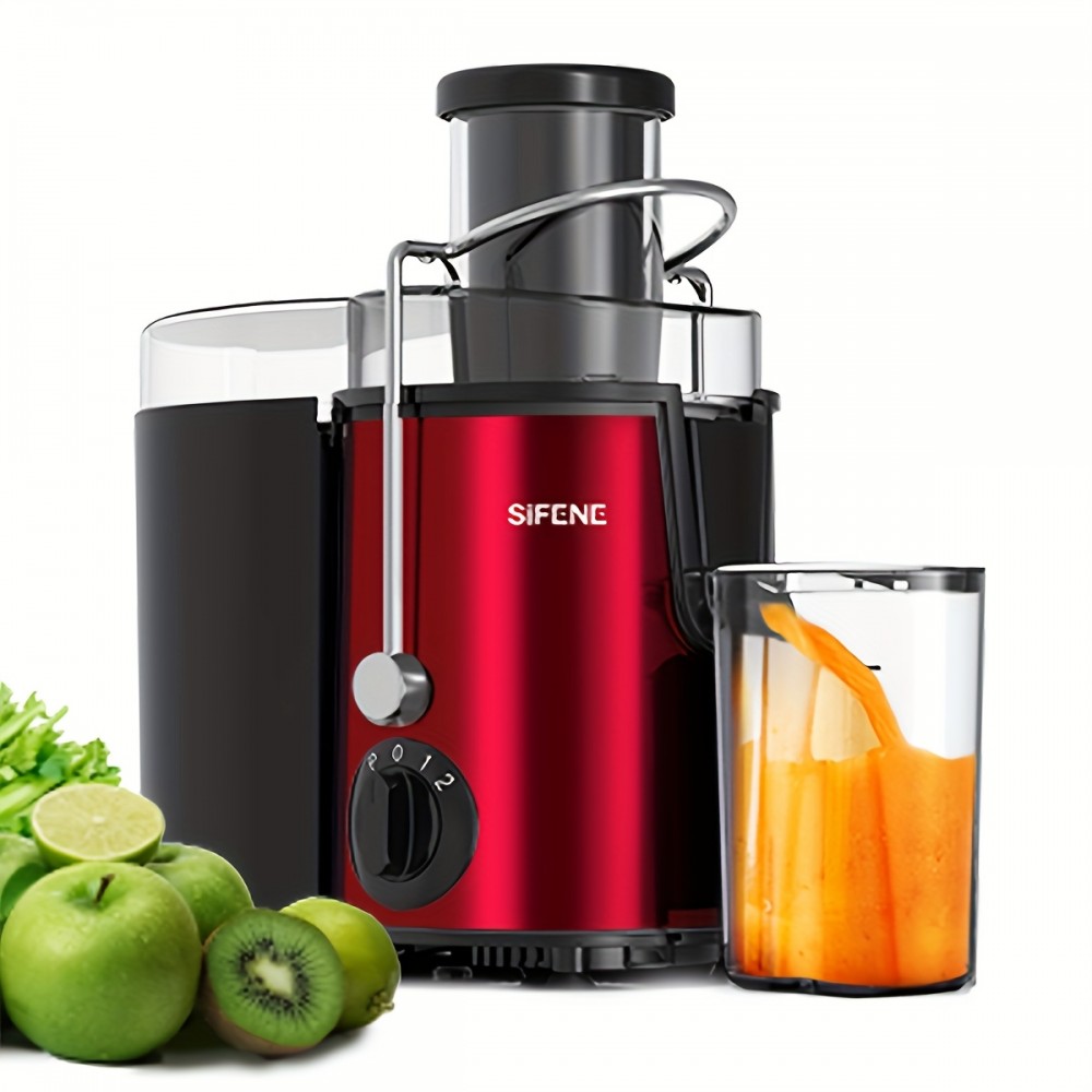 Qcen Juicer Machine, 800W Centrifugal Juicer Extractor With Wide Mouth 3