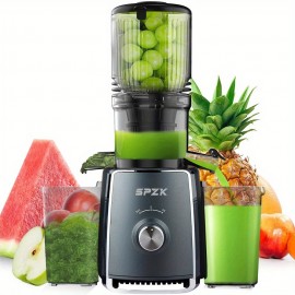 Powerful Centrifugal Juicer Machine - Wide Mouth Feed Chute for Easy Fruit And Vegetable Extraction, Cold Press Juicer, Pulp-Juice Separation, Easy Cleaning, BPA-Free, for Vegetable And Fruit, Easy to Clean with Brush, High Juice Yield, Healthy
