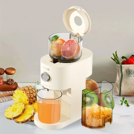 Powerful Centrifugal Juicer Machine - Wide Mouth Feed Chute for Easy Fruit And Vegetable Extraction, Cold Press Juicer, Pulp-Juice Separation, Easy Cleaning, BPA-Free, for Vegetable And Fruit, Easy to Clean with Brush, High Juice Yield, Healthy