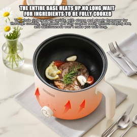 1, 8L Dual-Layer Electric Hot Pot with US Plug - 110-130V, 3-in-1 Multi-Functional Cooker for Steaming, Boiling, Frying & Braising, Compact Design for Home Kitchen, Halloween & Holiday Cooking, Kitchen Appliance, Modern Kitchenware, Durable Kitchen Item