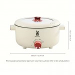 [Non-Stick Electric Pot] Non-Stick White Single-Layer Electric Pot | Multi-Function Electric Stew Pan Cookware