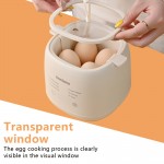 US standard egg cooker with automatic shut-off. Six modes are available, including soft-boiled eggs, steamed egg custard, yogurt-making, and a warming function. It has a non-slip base and is designed to be compact and convenient for home, office, Mini Egg Cooker, Electronic Egg Cooker, Small Egg Cooker, Quick Breakfast Maker, Office Kitchen Gadget, Compact Design, Modern Egg Steamer, Easy to Clean, Durable Construction, Multifunctional Cooker, Yogurt Maker, Small Households,