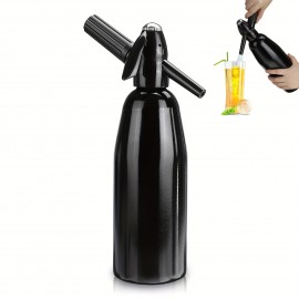 Portable Bubble Soda Maker - Manual Hand-Powered Carbonated Beverage Machine for Home, Bars, and Restaurants - Durable Aluminum Design with Easy-Use Handle and Spigot, No Electricity Needed, Soda Maker Portable, Beverage Preparation, Modern Kitchen Appliance, Efficient Carbonation