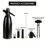 Portable Bubble Soda Maker - Manual Hand-Powered Carbonated Beverage Machine for Home, Bars, and Restaurants - Durable Aluminum Design with Easy-Use Handle and Spigot, No Electricity Needed, Soda Maker Portable, Beverage Preparation, Modern Kitchen Appliance, Efficient Carbonation