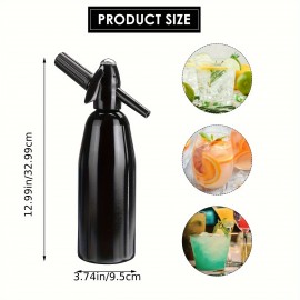 Portable Bubble Soda Maker - Manual Hand-Powered Carbonated Beverage Machine for Home, Bars, and Restaurants - Durable Aluminum Design with Easy-Use Handle and Spigot, No Electricity Needed, Soda Maker Portable, Beverage Preparation, Modern Kitchen Appliance, Efficient Carbonation