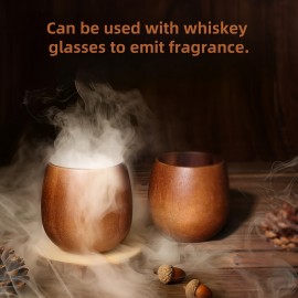 Electric Whiskey Smoker Kit, Cocktail Whiskey Smoker Infuser Kit with 6 Flavors Wood Chips Whiskey Gifts for Birthday Bourbon for Man Dad, Husband Boyfriend Drink Lover