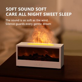 A Vintage Fireplace Flame Aromatherapy Machine, 3D Simulated Charcoal Fireplace Humidifier, USB Powered, Suitable for Bedrooms, Homes, And Offices - Lasting Ambient Lighting, Innovative Ice And Fire Effect, Perfect for Holiday And Christmas Gifts.