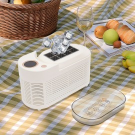 Ice Maker, 120W Mini Countertop Ice Maker, Compact Ice Machine for Home Car Travel for Home Kitchens, Restaurants, Bars, Hotels(White), Small Ice Maker Machine, Ice Maker with Handle, Ice Maker Machine Countertop, Portable Ice Maker